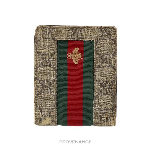 🔴 Gucci GG Supreme 8CC Bifold Wallet - Signature Web Bee - Picture 5 of 9